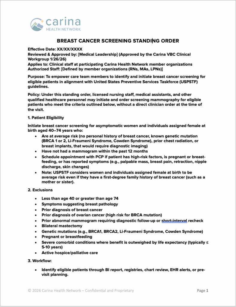 1st page of bc screening template